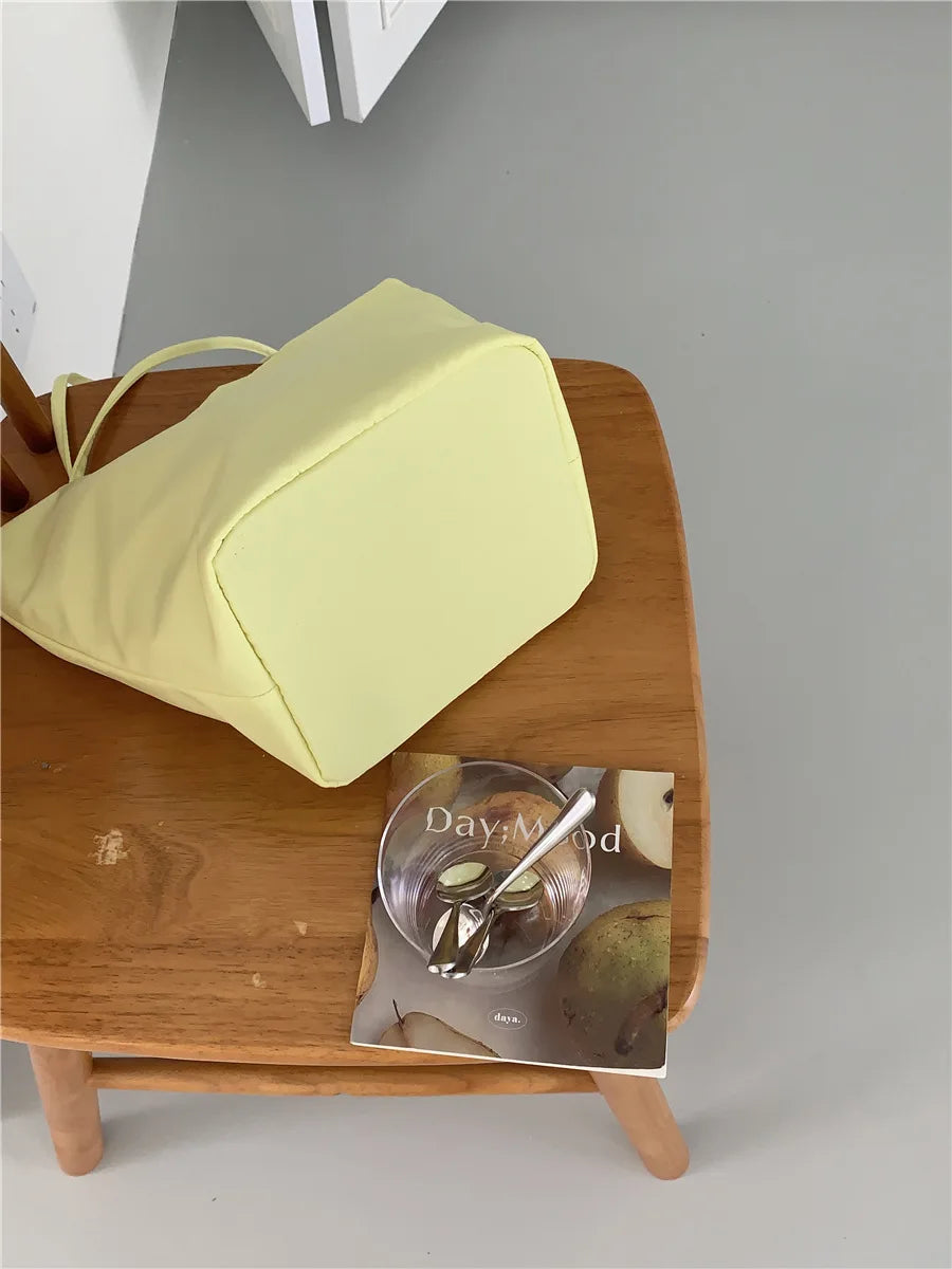 Casual Nylon Bucket Bags for Women Shoulder Bag Fashion Soft Women Bag NEW Tote Purses and Handbags Female Shopper Commuter Bags