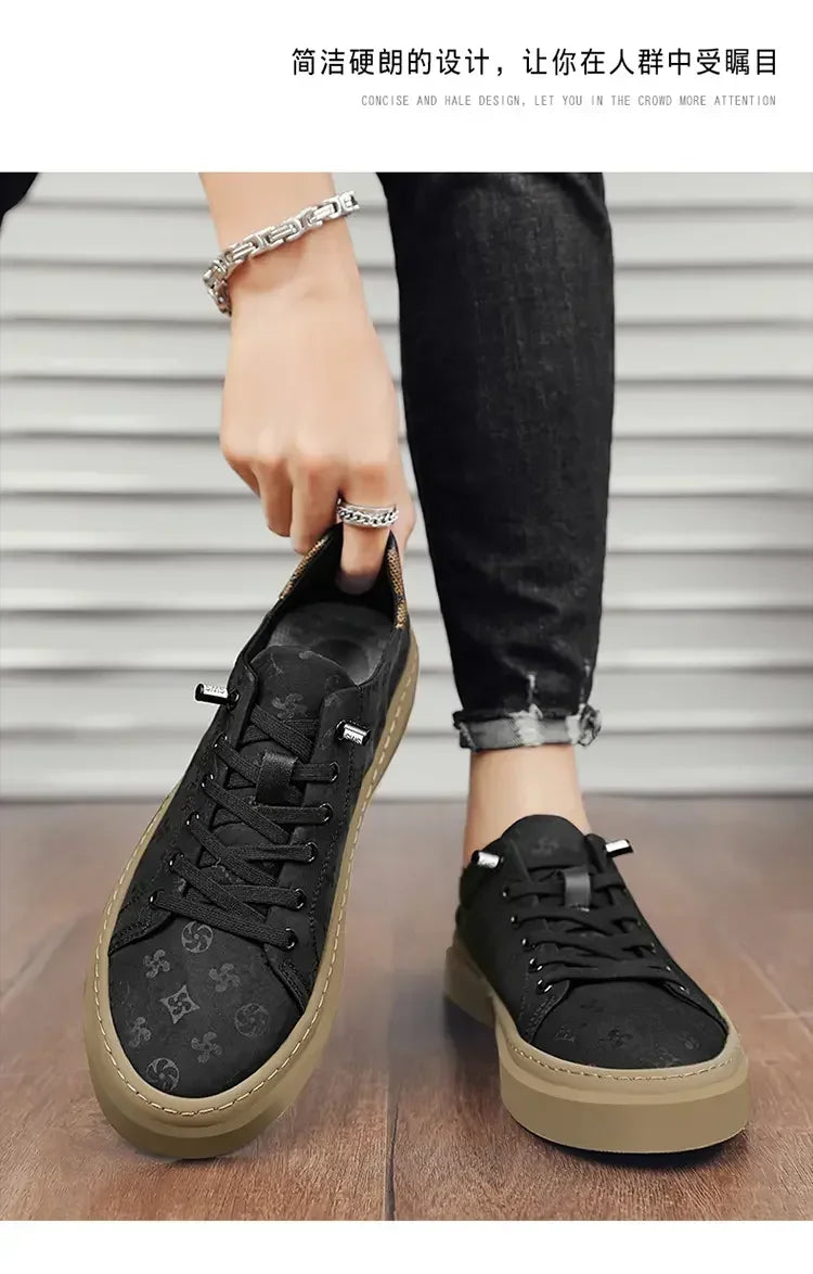 Men Skateboarding Shoes Platform Tennis Gym Sport Sneakers Luxury Design Skateboard Flats Sneakers Outdoor Walking Shoe For Male