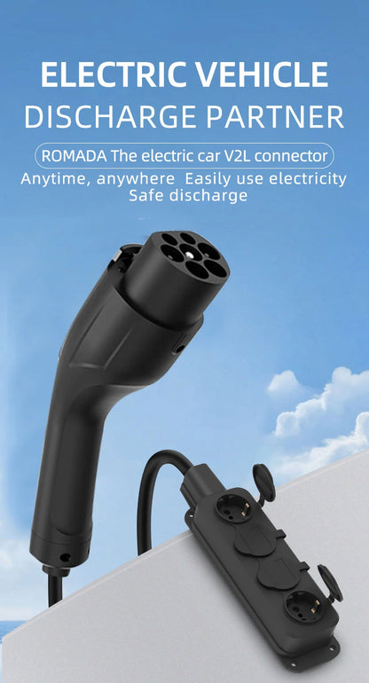 Outdoor Electricity V2L Discharger GBT 4KW EV Discharger EU socket For BYD MG Geely Jaecoo ZEEKR XPENG Renault NAMMI EU