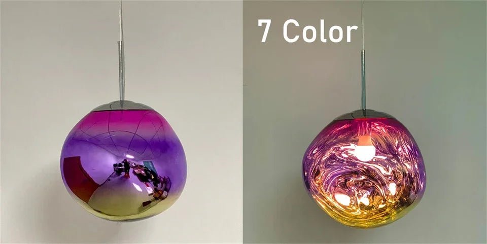 Nordic LED Lava Pendant Lights PVC Lighting Ideal for Living Room Indoor Decor Home Fixtures Loft Kitchen Hanging Lamp