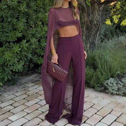 Elegant Fashion Mesh Sheer Poncho Top Women Chiffon Shawl Cape Capelets for Evening Dress Shawl Wraps Cover Up Wedding Party