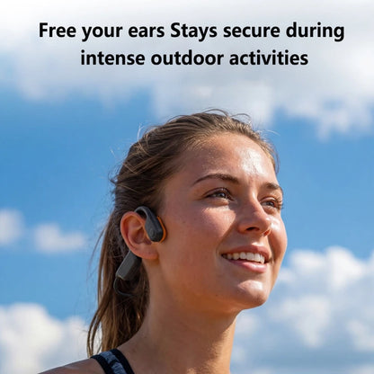 Lenovo Bone Conduction Bluetooth Noise Reduction Waterproof Earphones Open Type Ultra Long Endurance Card Insertion Run Swimming