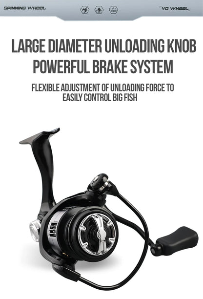 TAIYU High Quality Lightweight Spinning Fishing Reel 13+1 Bearing 5.2:1 Speed Ratio Universal Spinning Reel For All Water Areas