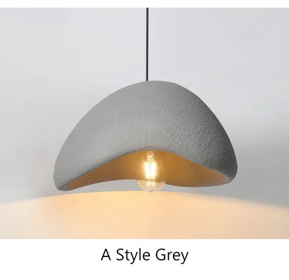 Nordic Minimalist Wabi-Sabi E27 LED Pendant Lights Modern Ceiling Chandelier For Dining Room Bedroom Bar Loft Home Hanging Lamp