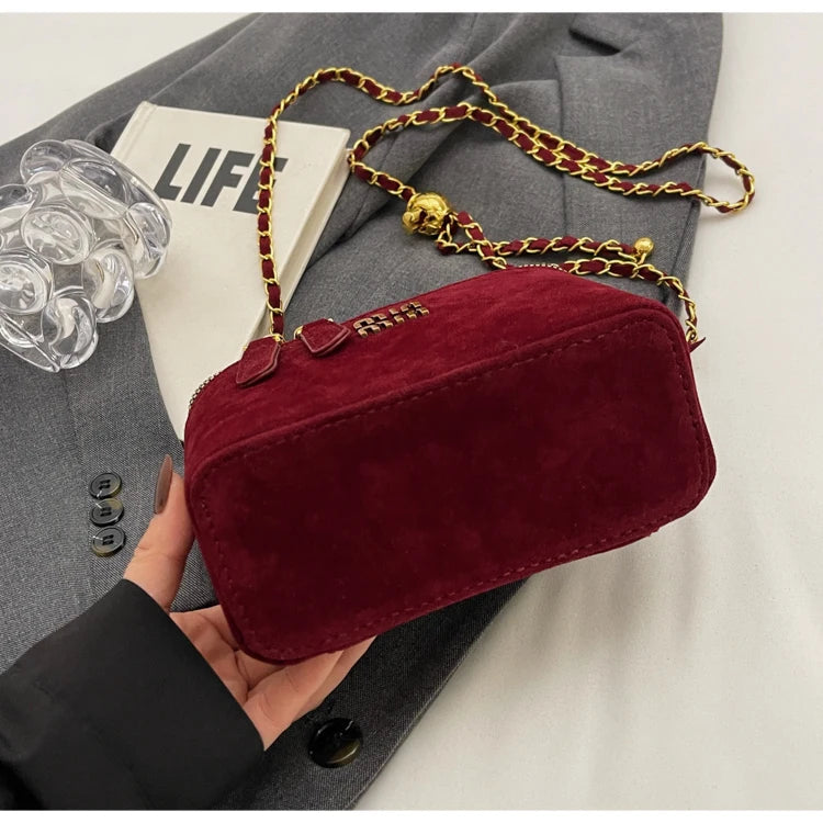 New Frosted Handbags Women's Square Bags Mini Lipstick Cosmetics Packs Ladies Handbags and Purse Niche Shoulder Crossbody Bags