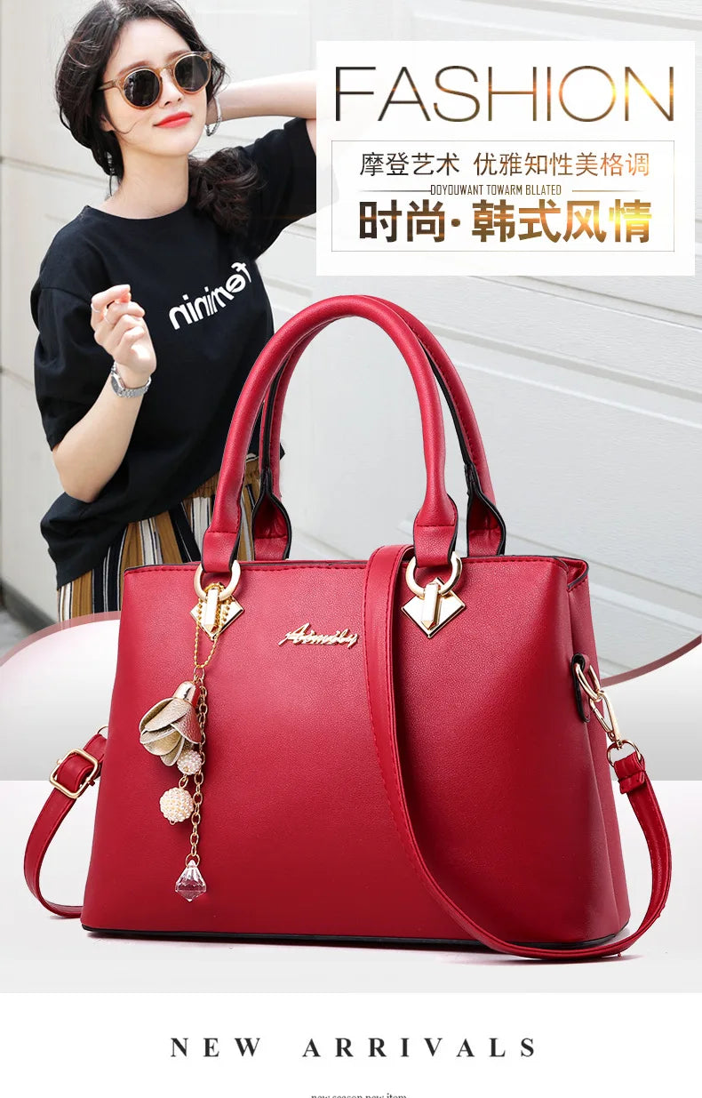 Luxury Handbags Women Bags Designer High-quality Leather Shoulder Bags for Women 2025 Casual Solid Color Purse and Handbags Sac