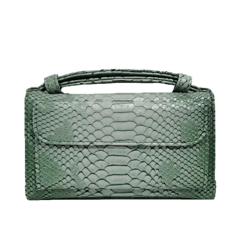 Luxury Snake Pattern Chain Flap Handbags Evening Clutches Crossbody Messenger Shoulder Bags Women Female Ladies Luxurious Purses