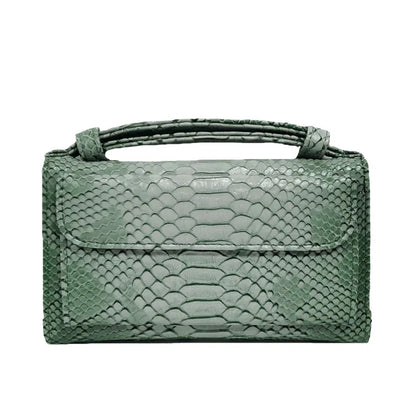Luxury Snake Pattern Chain Flap Handbags Evening Clutches Crossbody Messenger Shoulder Bags Women Female Ladies Luxurious Purses