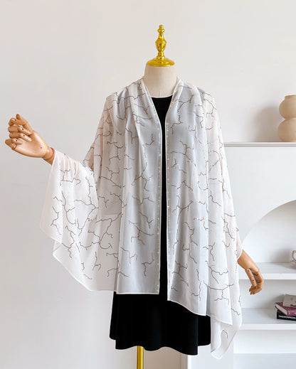 Spring Summer Chiffon Outer Wear Sunscreen Shawl Women Sun Clothing Sun Protection Air-Conditioning Cloak Lace Thin Scarf