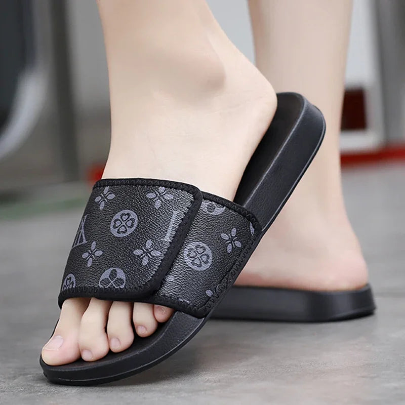 Summer Men Slippers Luxury Sport Slides Outdoor Street Clogs Quick Dry Beach Sandals Male Indoor Home Shoes Loafers Flip Flops