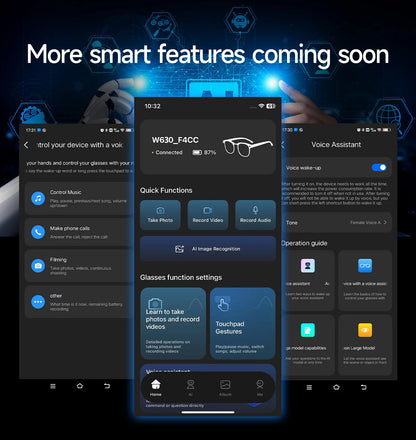 2026 New AI Smart Glasses with Camera 4K EIS Anti-Shake Video&Photo Capture Real-Time Translation Recording Glasses Photochromic