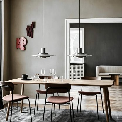 UFO shape Pendant Light Silver Aluminum Multi-level Chandelier Creative Dining Table Bar Desk Lamp Home Decorative Lights
