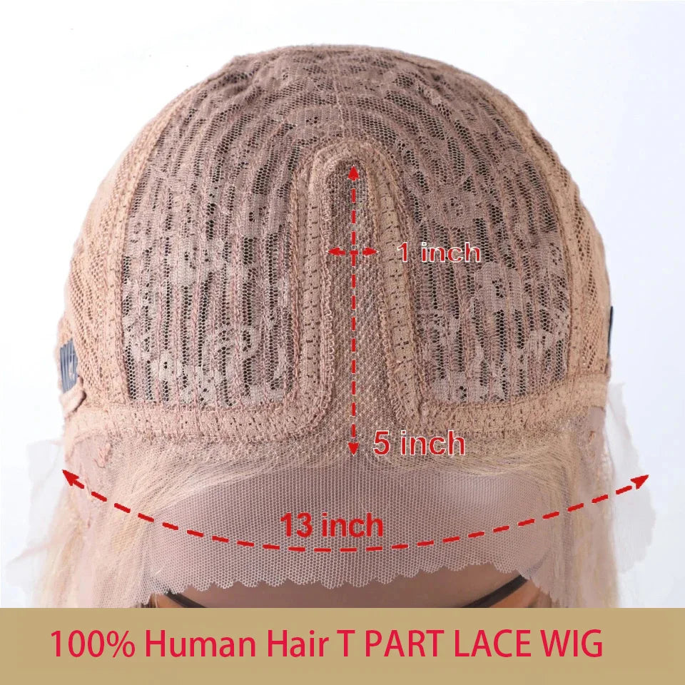 Debut Blonde Straight Lace Front Wigs 13x6x1 Lace Part Human Hair Wig For Women Transparent Lace Highlight Colored Remy Hair