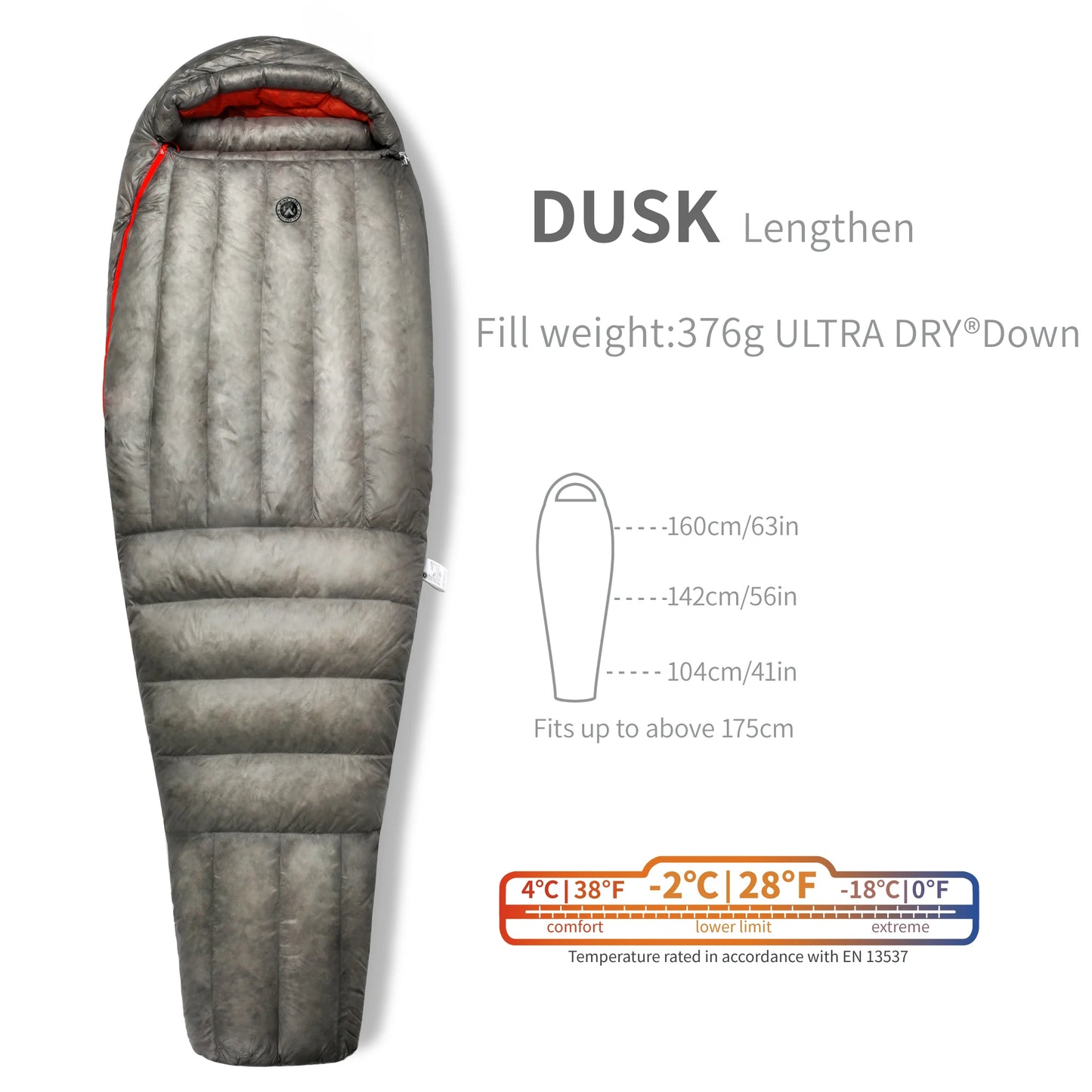 AEGISMAX Wind Hard Dusk Upgrade Ultralight Down Sleeping Bag 7D Nylon DWR 800FP Waterproof Outdoor Hiking Down Pro Sleeping Bag