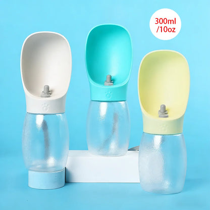 Portable Dog Water Bottle 300ml Leakproof Travel Pet Bowl for Small Large Dogs Hiking Outdoor Dispenser French Bulldog Supplies