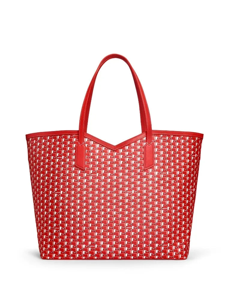 Luxury Brand Tote Bag Woman Classic Monogram Print Coated Canvas Handbag Large Capacity Shoulder Bag With Removable Zipped Pouch