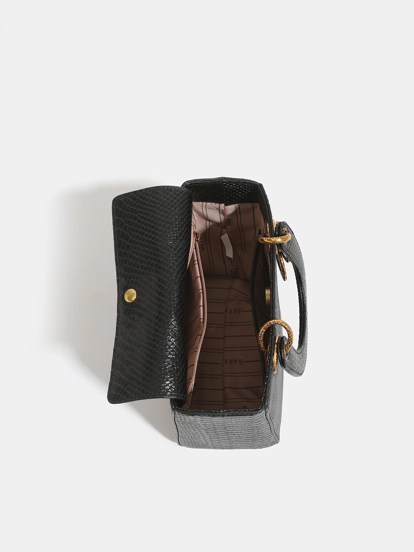 2026 New Fashion Luxury Snake Lady Handbag Niche Design Advanced Texture Temperament Exotic Small Bag Commuter Joker Shoulder Me