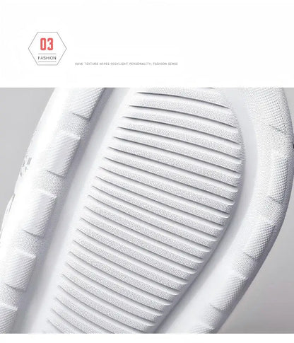 Printed male and female couples large size EVA high elastic flip-flops thick-soled lightweight slippers for outdoor beach shoes