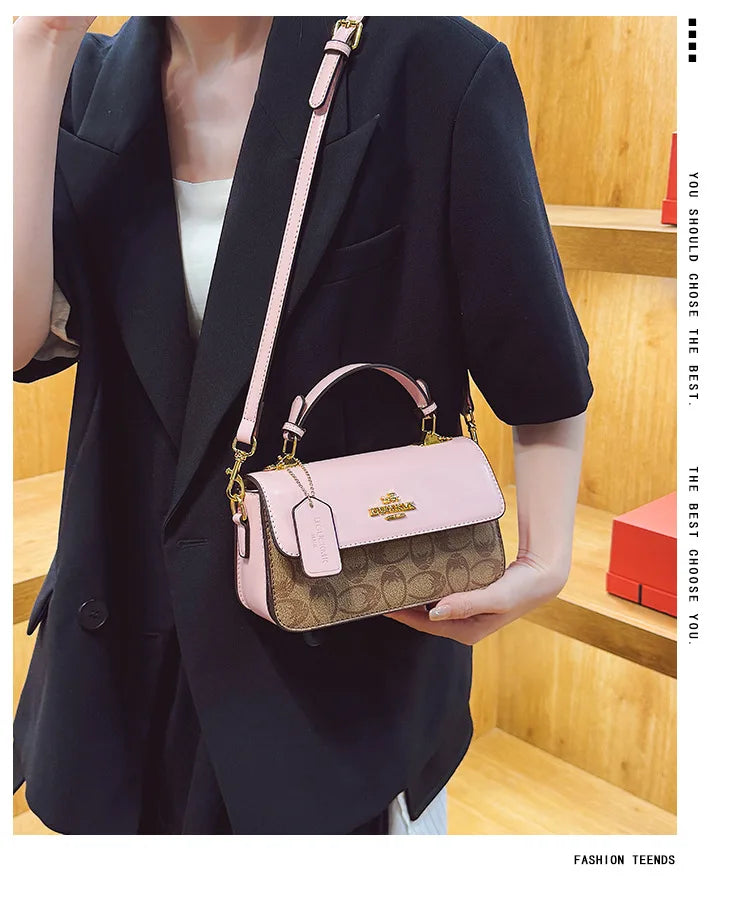 Advanced Women's Bag 2026 New Trendy Retro Small Square Bag Casual Versatile Women's Luxury Hand-Held Shoulder Crossbody Bag