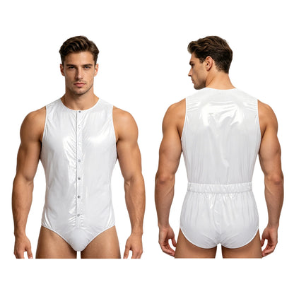 Women Men Washable Diaper Cover Sleeveless Waterproof Bodysuit Swimwear Clubwear Elderly Alzheimer Bedridden Adaptive Clothing