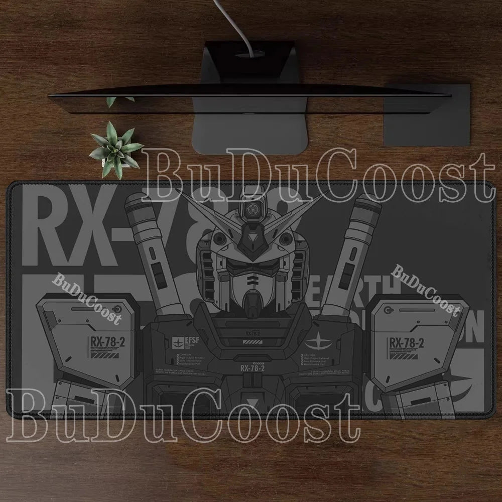 Mouse Pad Gundam RX-78-2 Anime Gaming XXL Non-slip Mousepad PC Computer Keyboard Office HD printing overlock esports Desk Mat