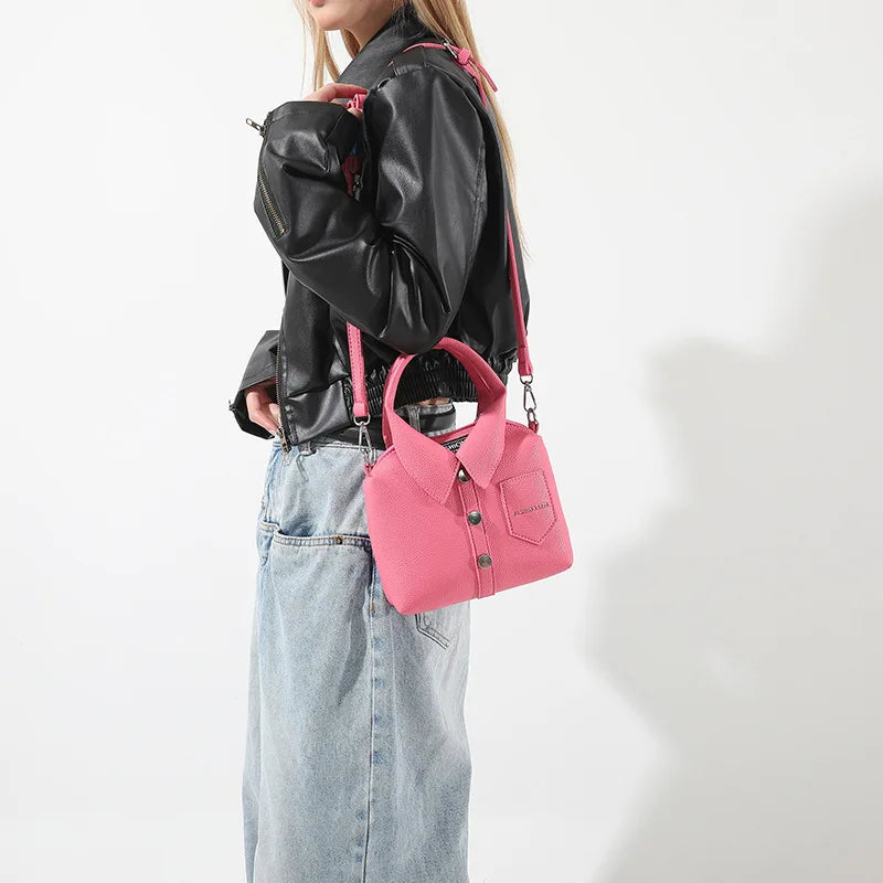 PU Square Compact Shoulder and Crossbody Bags Zipper Unique Design High Quality Hand Bags for Women 2026 Designer Style Bolso