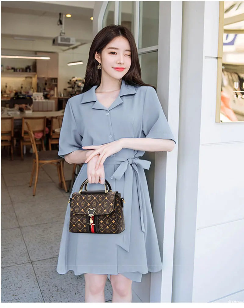 New Shoulder Bag Women Bag Tote Luxury Designer Handbag Women Handbags Leather Printed Monogram Single Shoulder Straddle Bag