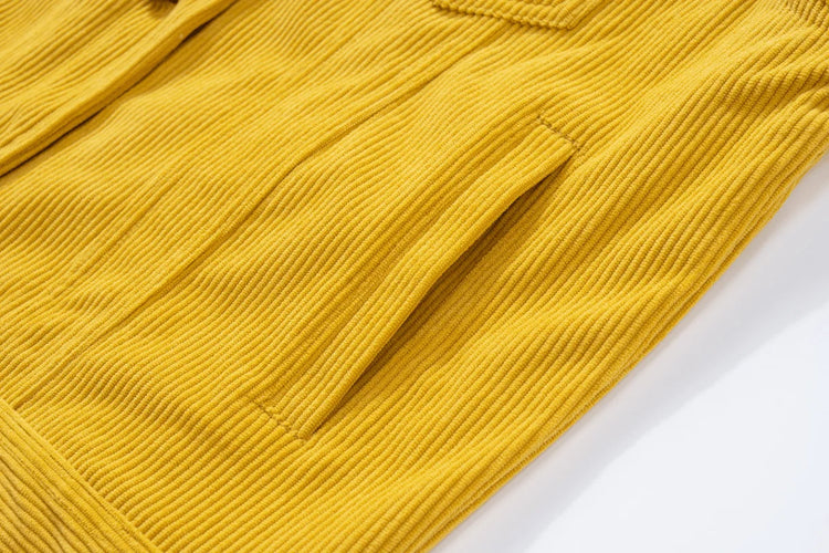 TACVASEN Fashion Corduroy Cargo Jackets Womens Button-Down Soft Warm Casual Outwear Lightweight 4 Pockets Outdoor Workwear Coats