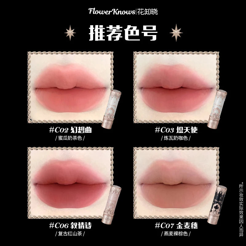 Flower Knowledge Swan Ballet Eyeshadow Lip Glaze Angel Lipstick Midsummer Night Blush Grooming Plate Set