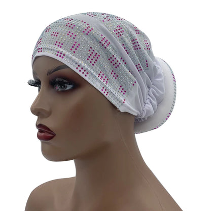 Summer Breathable Turban Cap for Women Muslim Under Scarf Cap African Lady Head Wraps Bonnet