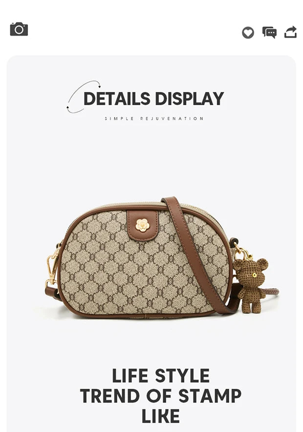 FOXER 2026 Fashion New Women's Shoulder Bag PVC Leather Female Crossbody Bag Chic Daily Lady Cellphone Bag Purse