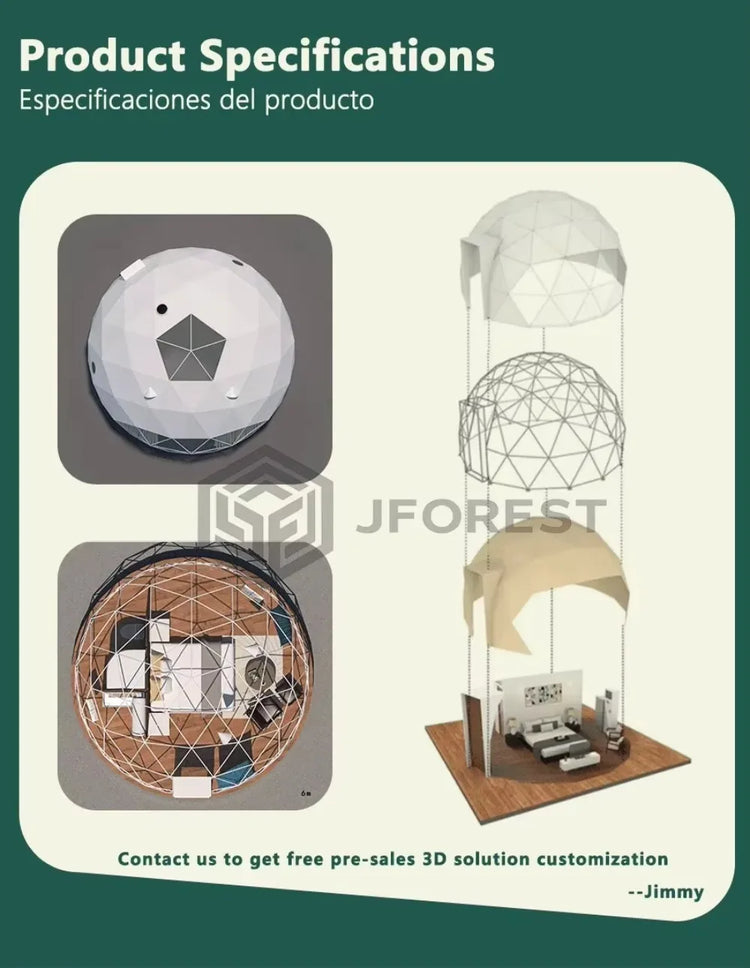 Luxury Glamping Dome For Eco Resort Farm Stay And Airbnb Outdoor Hotel Geodesic Tent With Custom Interior Solution Premium