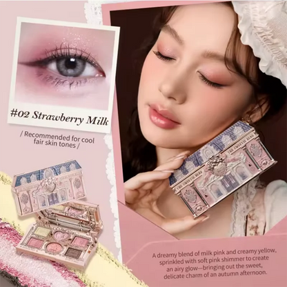 Flowerknows Makeup Set Gift Kit Shimmer Full Box Blush Long Lasting Velvet Lip Cream with Bag Kit De Maquiagem