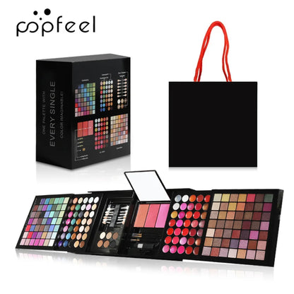 New Multi-function Makeup Kit Full Set Box For Women Waterproof Lips Blush Foundation Beginner Travel Portable Palette