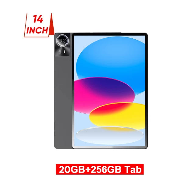 2026 High Defined Android 15 Tablet 14 inch Tablet PC 20GB 512GB 12900mAh Phone Call BT5.0 5G WiFi GPS Google Play Laptop Pads