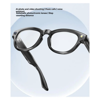 A99E-GS80 AI Smart Bluetooth Glasses–Photo Capture, Call Music Functions, Automatic Speech Recognition For License Plates