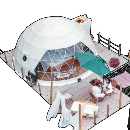 6M Durability Geodesic Dome PVC Tent Spherical Tent Hotel Resort Outdoor Luxury Glamping Dome Starry Tent for Outdoor Living