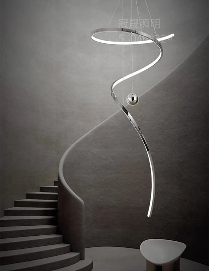 Modern home decor led lights pendant light lamps forstaircase Chandeliers for living room hanging light indoor lighting