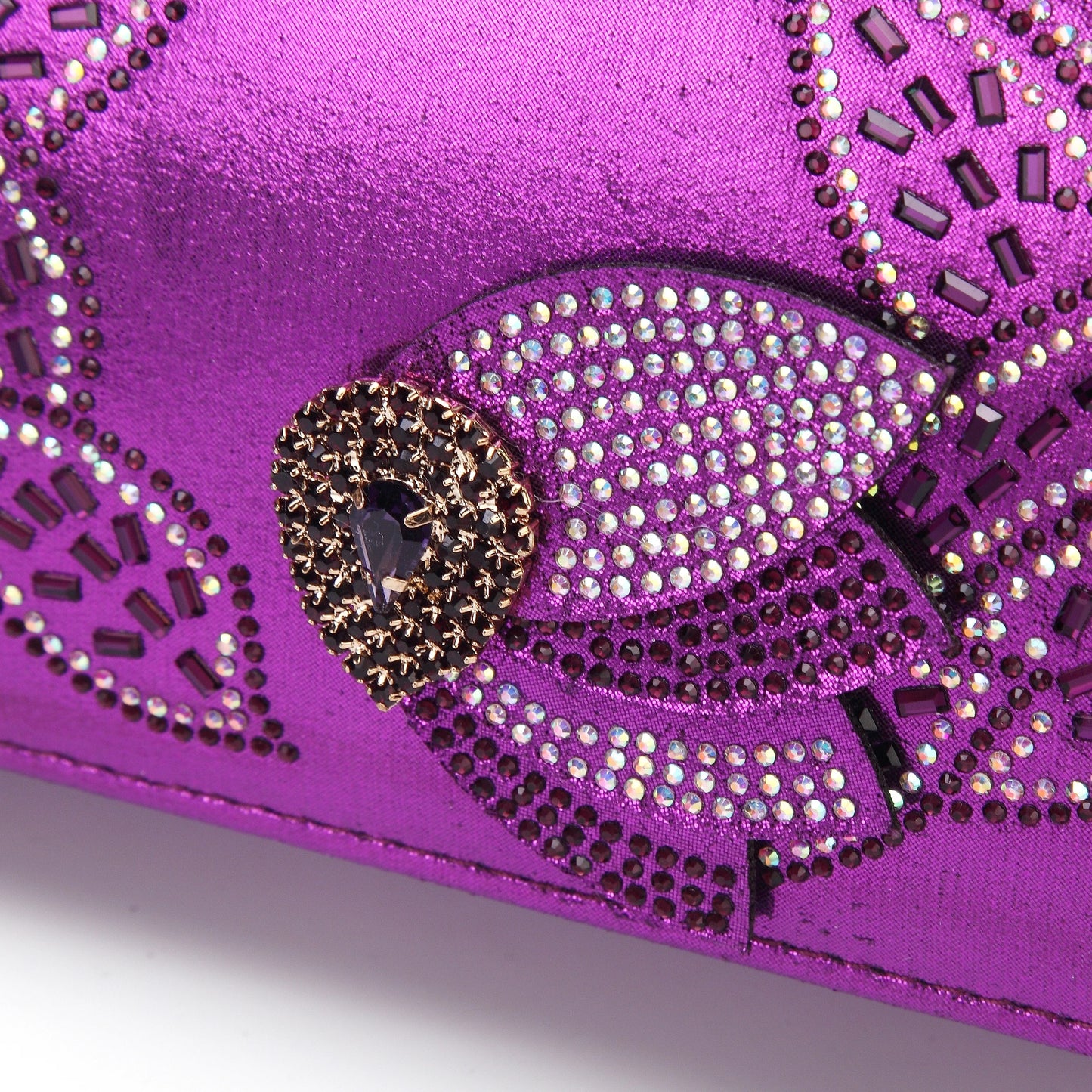 New Arrival Purple Color Women Peep Toe Sandals Shoes Matching bag Set For Mature Offices Ladies in Dress