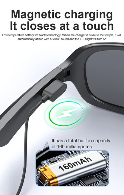 2026 Smart Glasses HD Photo Video AI Record Translation Touch Photochromic Lenses Bluetooth Call Music Multifunction Glasses