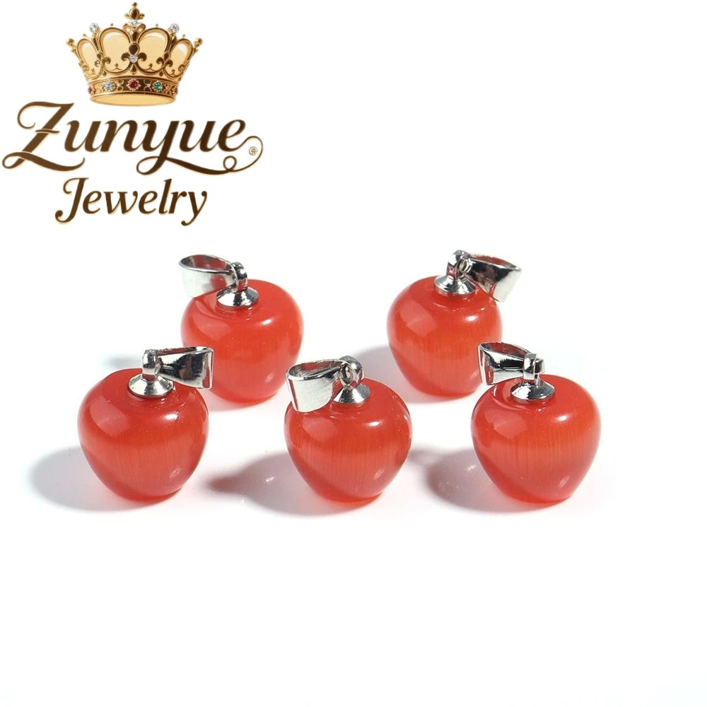 Natural Colorful Cat's Eye Stone Pendant Necklace Elegant Fashion Daily Wear Luxury Quality Fine Jewelry For Women Unisex Gift