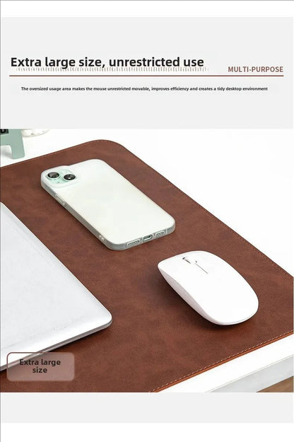 Office Desk Cushion Waterproof PU Mouse Pad Desk Mat Protective Cover Large Mousepad Computer Laptop Non-slip Keyboard Mats