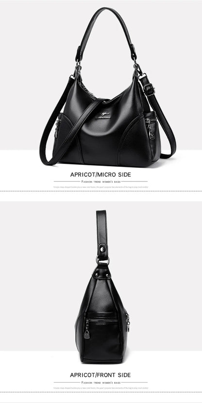 The New Style Bag Leather Luxury Handbags Women Bag Designer Solid Color Women Shoulder Messenger Bags for Women 2024 Sac A Main