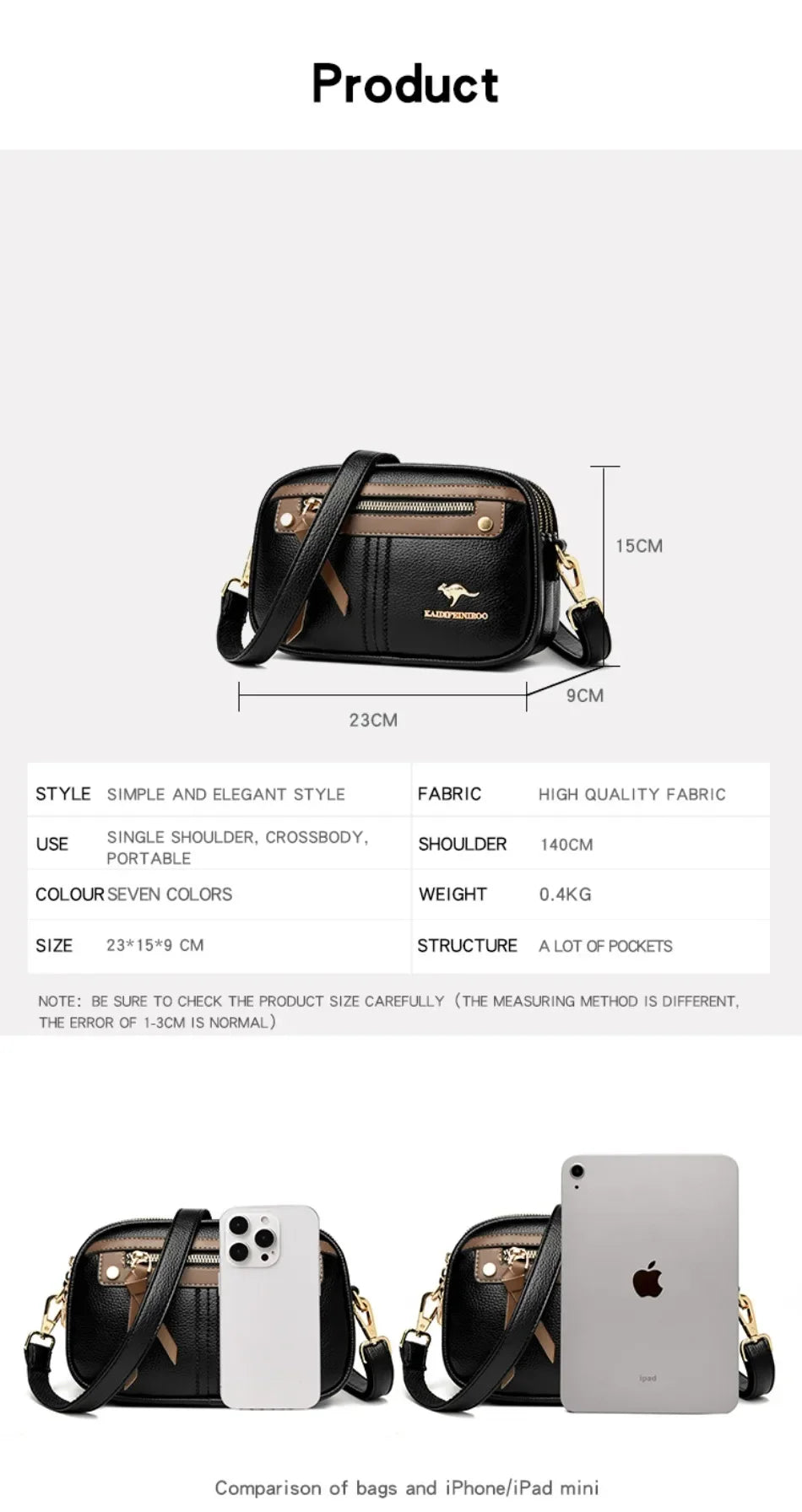 Genuine  3 Layers Luxury Designer Purses and Handbags Women Bag High Quality Leather Shoulder Sac  Bags for Women 2024Sac A Main