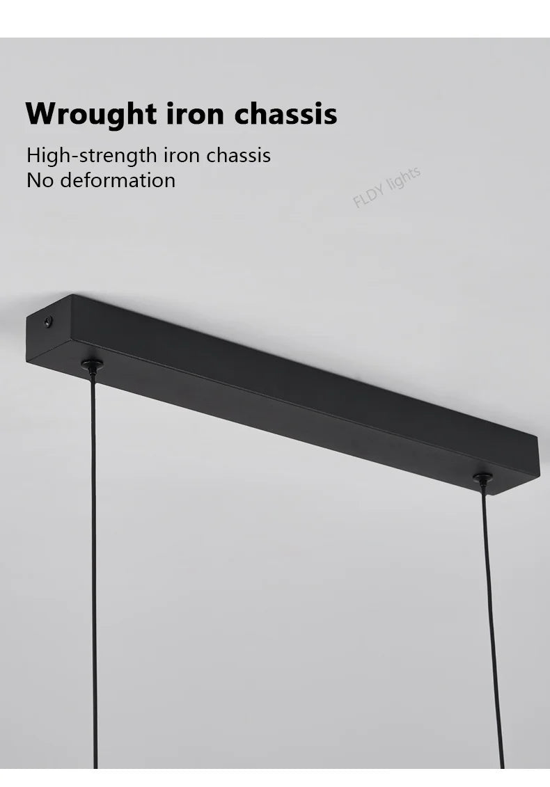 LED Chandelier Pendant lights restaurant lights Nordic modern minimalist office long bar dining room chandeliers kitchen lamps