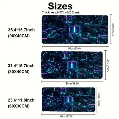 Colorful Nebula Particle Network Large Desk Mat Mouse Pad Mouse Mat Gaming Keyboard Mat  Non-Slip Rubber Base Computer Desk Pad