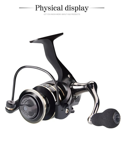 Spinning Reel Max Drag 12KG for Fishing AC800-7000 Reel Metal Spool Handle Sea Jig Carp Reel Fishing Coil Wheel