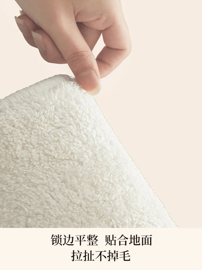 Cream Style Living Room Decoration Rug Light Luxury Rugs for Bedroom Fluffy Soft Cloakroom Carpet Household Washable Floor Mat