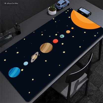 Solar System Planets Mouse Pad Large Computer XXL MousePads Keyboard MouseMat Gamer Soft Office Carpet Desk Mat Long Mouse Pads