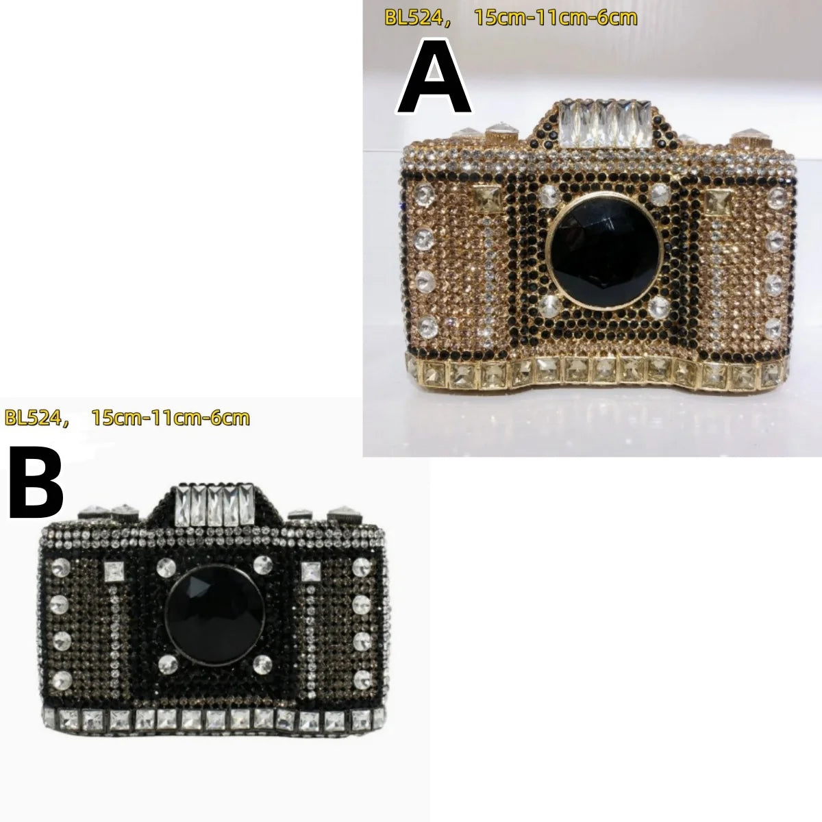 Champagne Bottle Bag Hollow Rhinestone Diamond Evening Bag Party Wedding Banquet Clutch Purse for Women Sac De Marque Luxe Femme